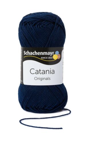Schachenmayr Catania Wolle - 100% Baumwolle (0124-Marine)