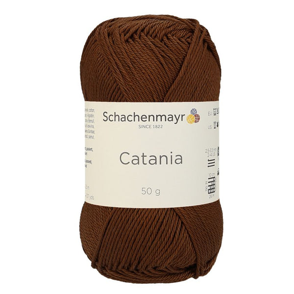 Schachenmayr Catania Wolle - 100% Baumwolle (0157-Marone)