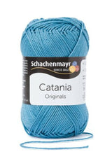 Schachenmayr Catania Wolle - 100% Baumwolle (0380-Kachelblau)
