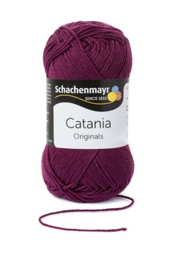 Schachenmayr Catania Wolle - 100% Baumwolle (0394-Burgund)