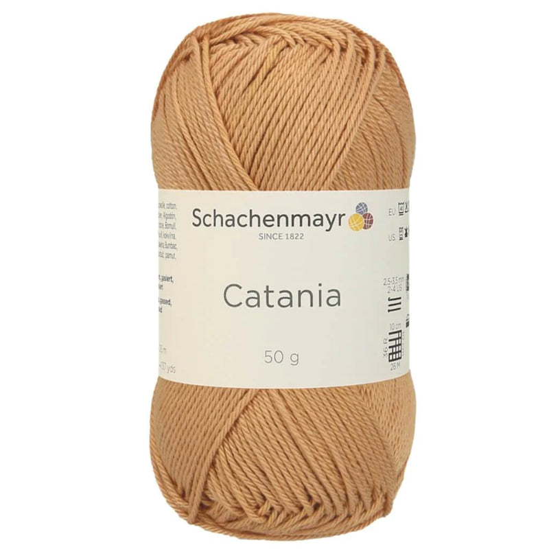 Schachenmayr Catania Wolle - 100% Baumwolle (0179-Camel)