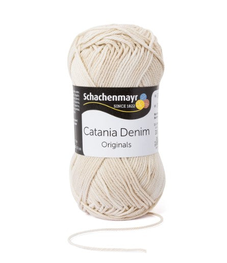 Schachenmayr Catania Denim Wolle - 100% Baumwolle (0102-Creme)
